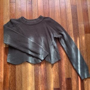 LA Hearts Scalloped Sweater